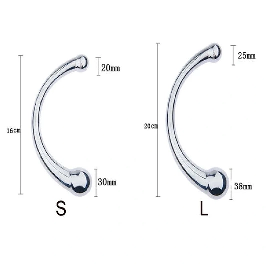 Anal Hooks Elegant Stainless 5858 Anal Steel Hook Ended Double 0919